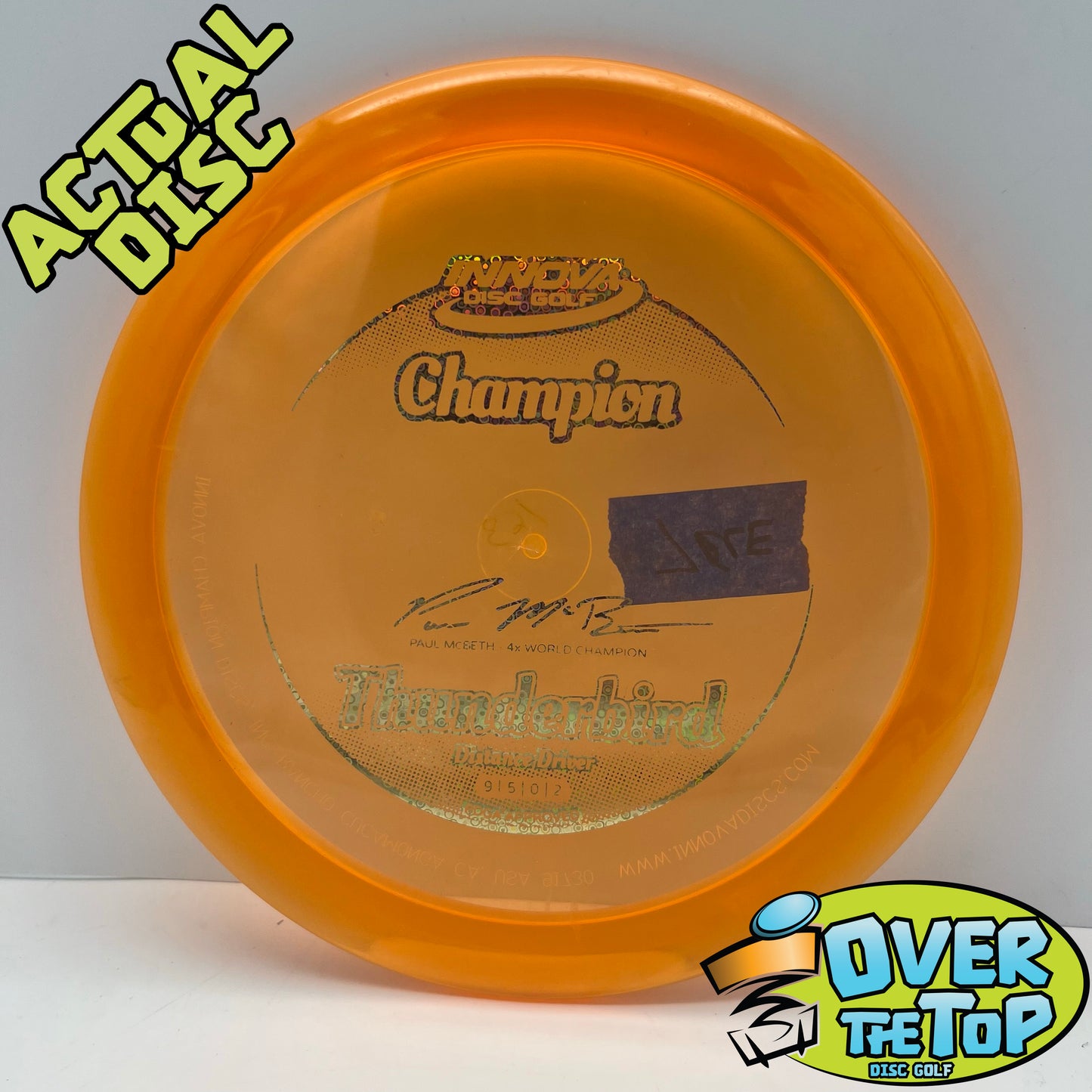 Thunderbird Champion Paul McBeth 4X Used (7. LE/SE) 164g