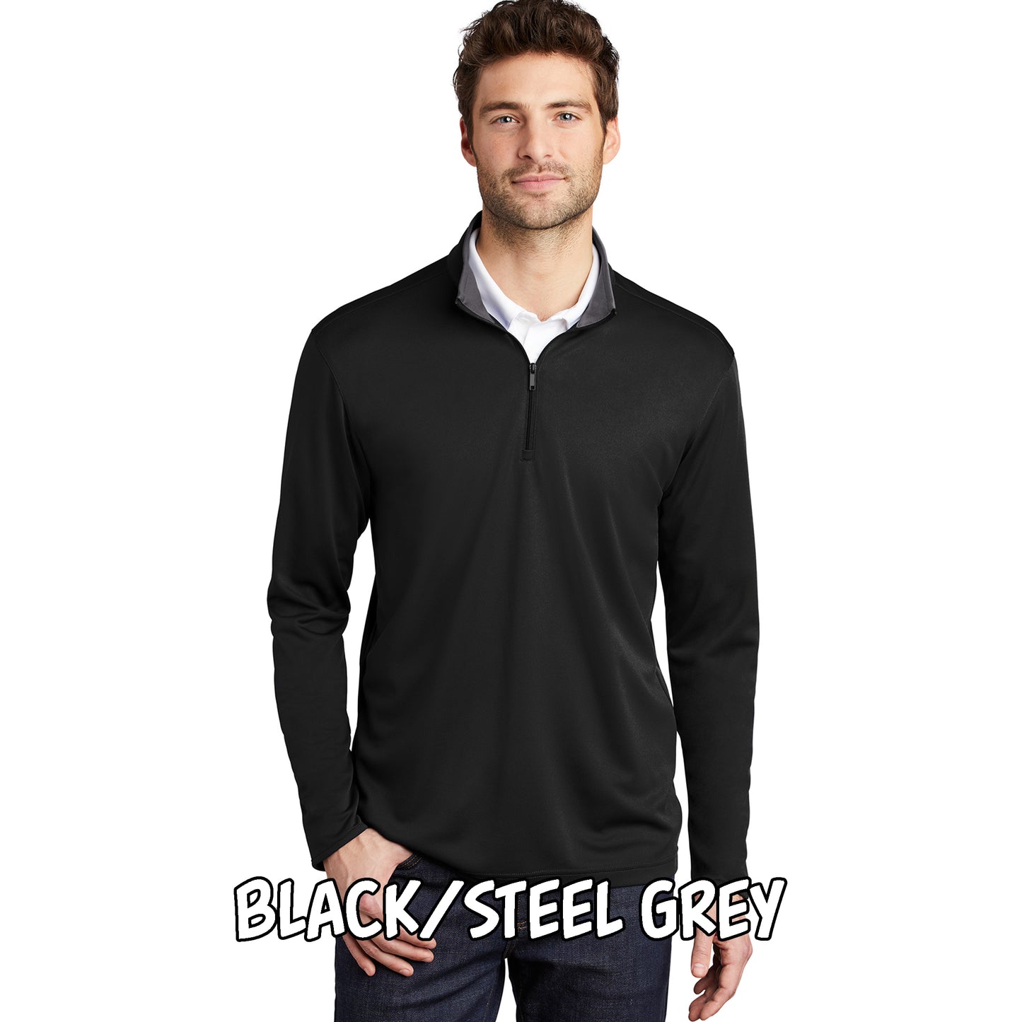 Men's Silk Touch Performance Quarter Zip (K584)