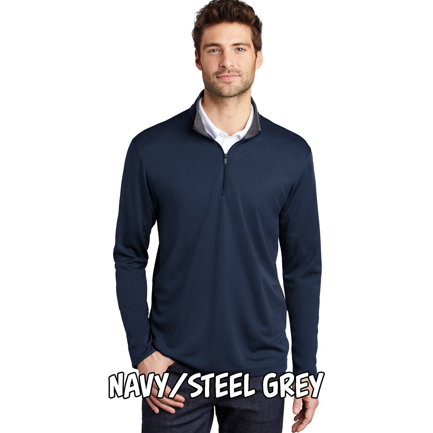 Men's Silk Touch Performance Quarter Zip (K584)