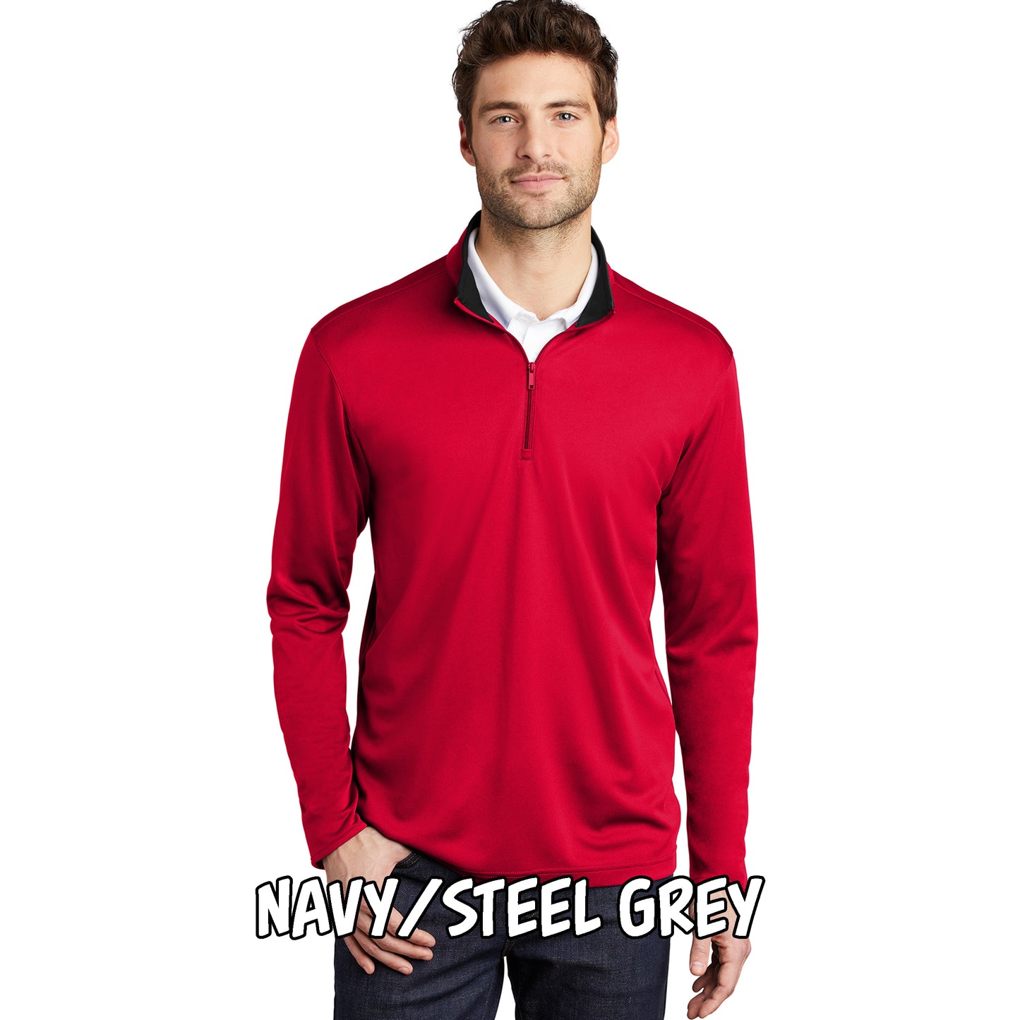 Men's Silk Touch Performance Quarter Zip (K584)