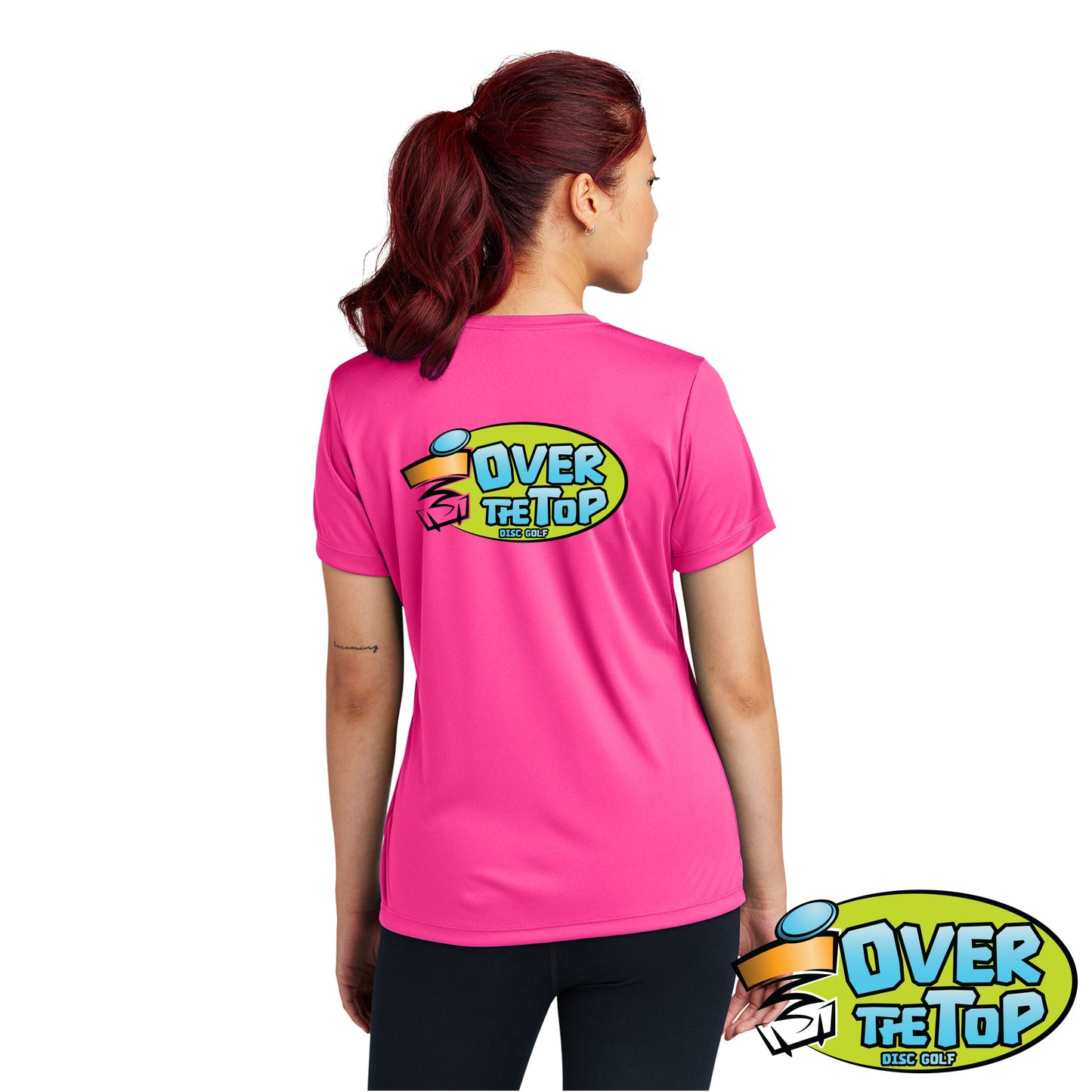 Over The Top Disc Golf Ladies Competitor Tee