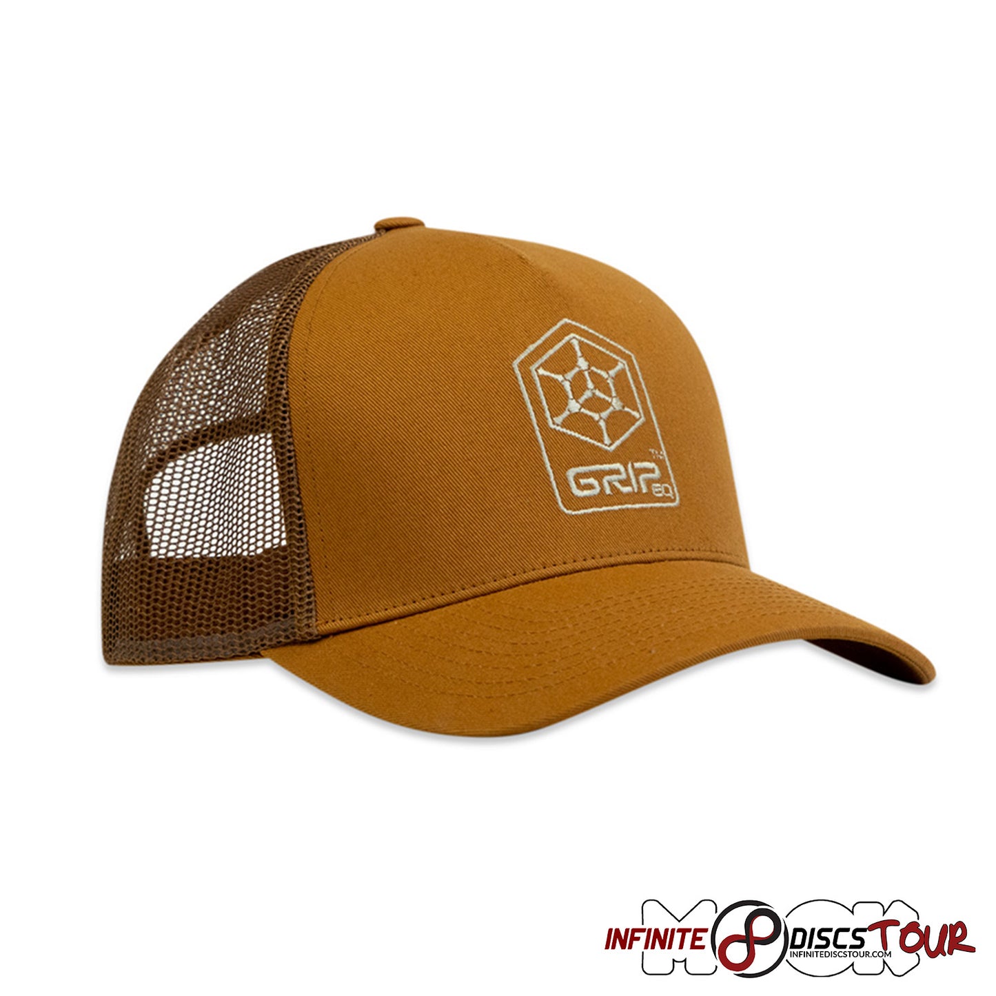 GRIPeq HEX Shield Trucker Hat- TAN