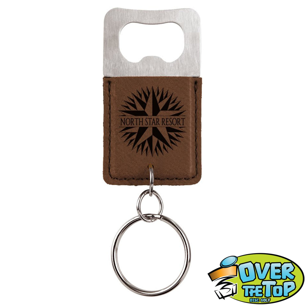 Leather Bottle Opener Bag Tag