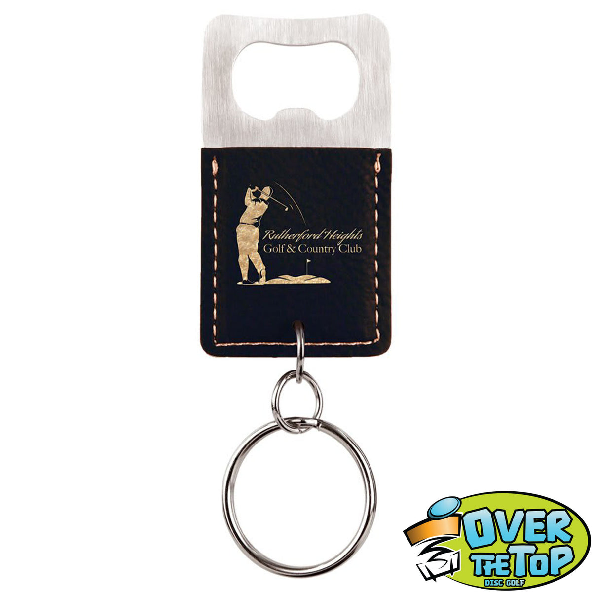 Leather Bottle Opener Bag Tag