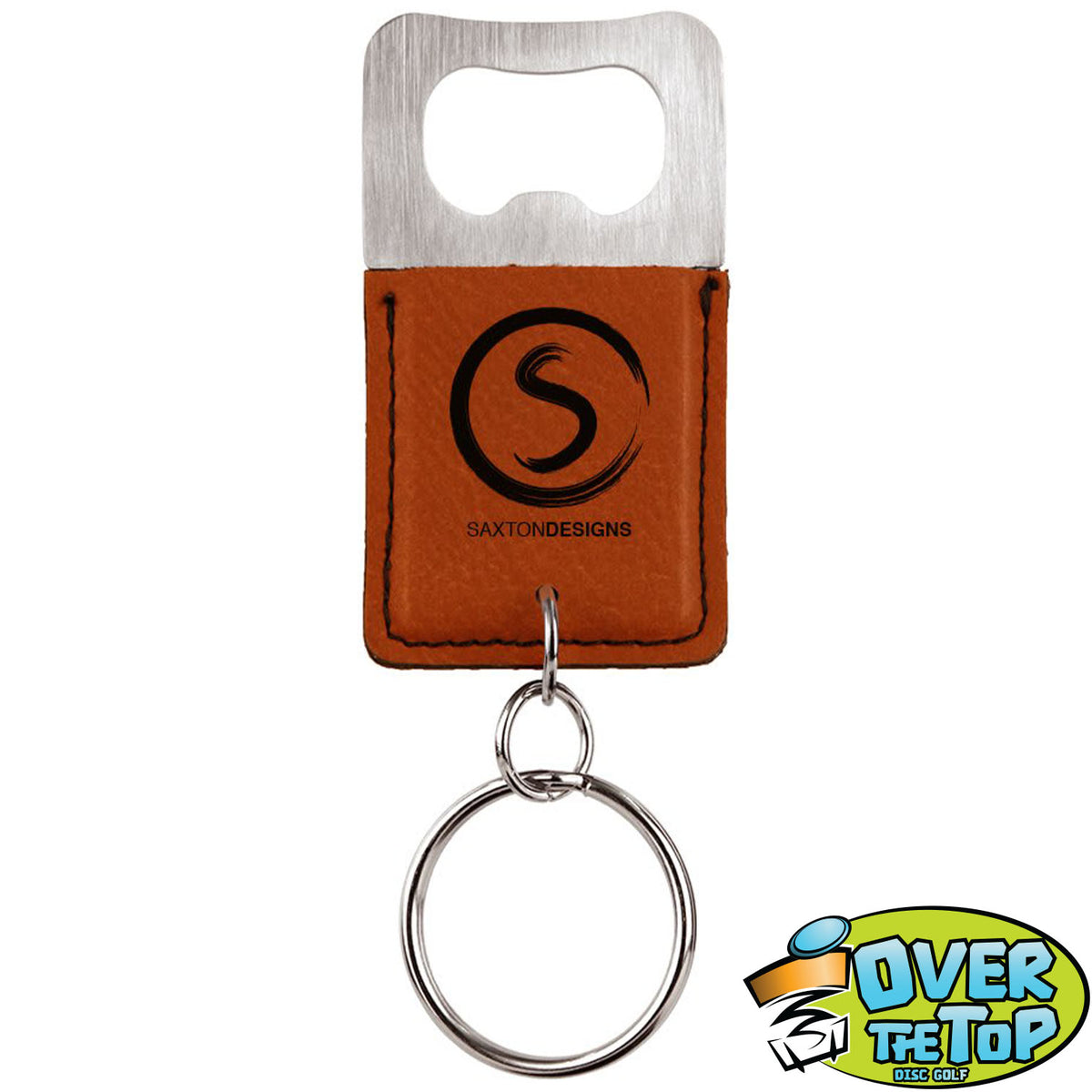 Leather Bottle Opener Bag Tag