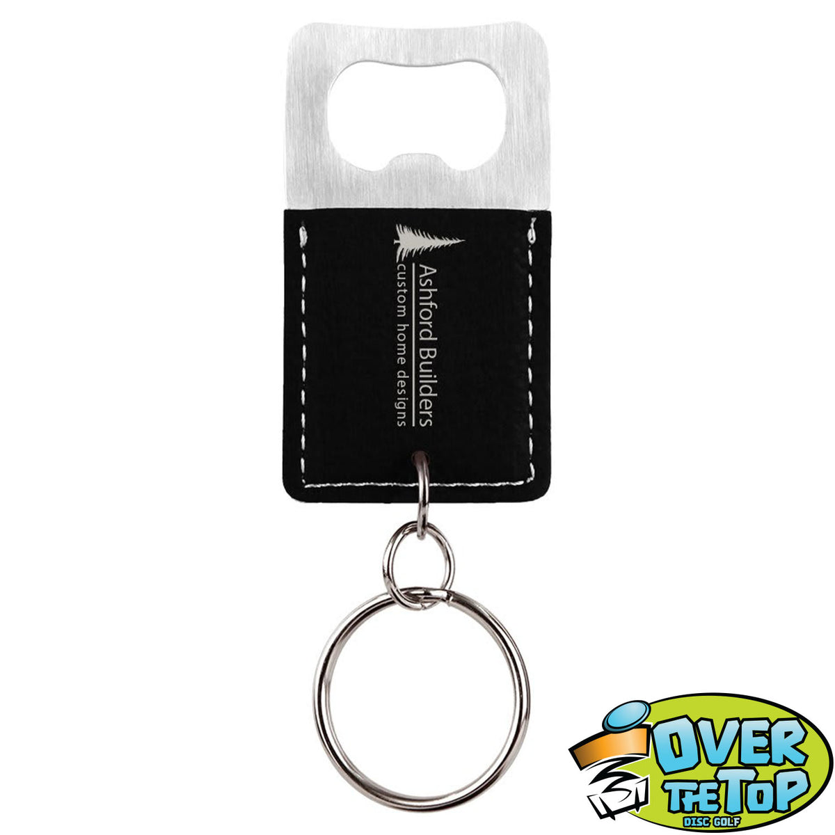 Leather Bottle Opener Bag Tag