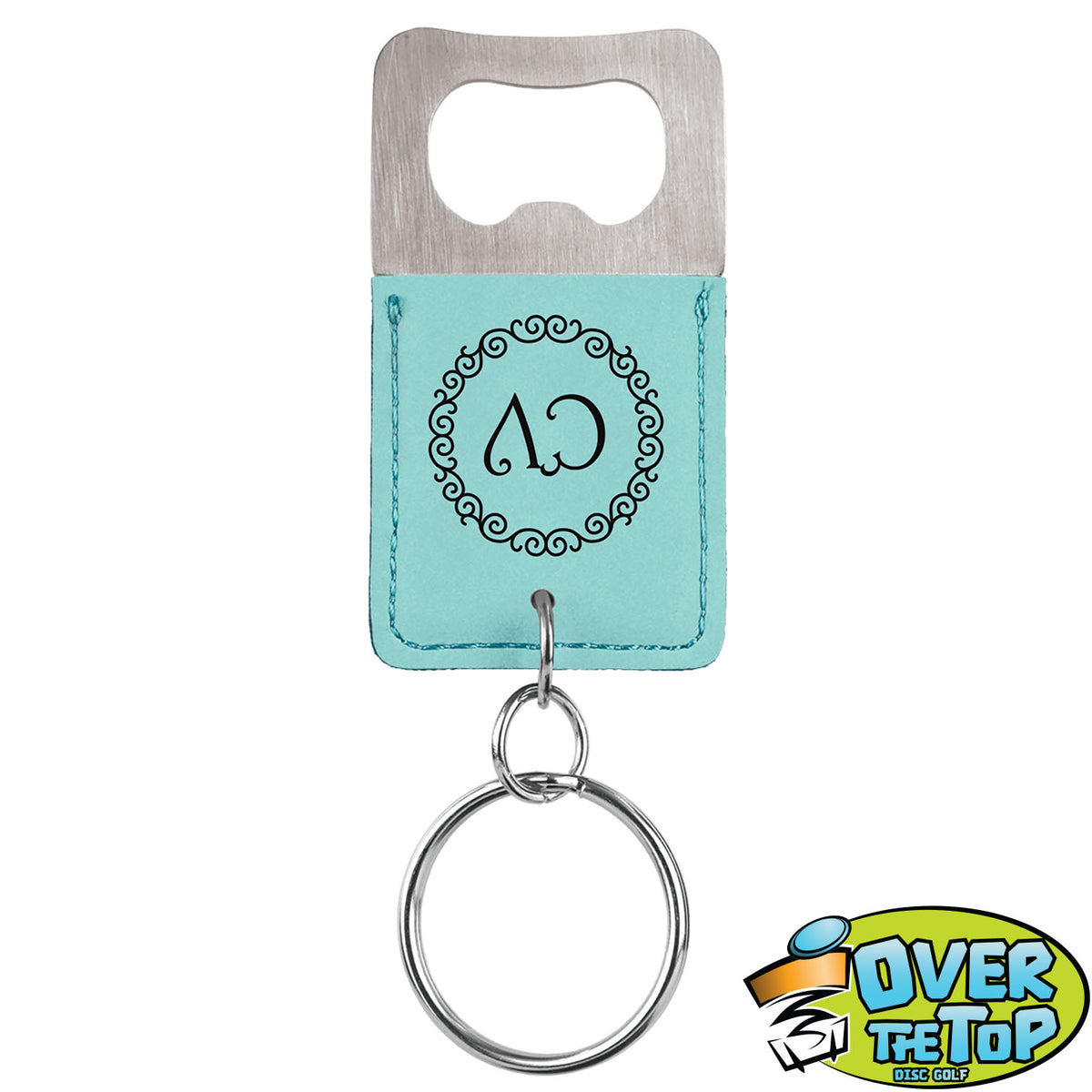 Leather Bottle Opener Bag Tag