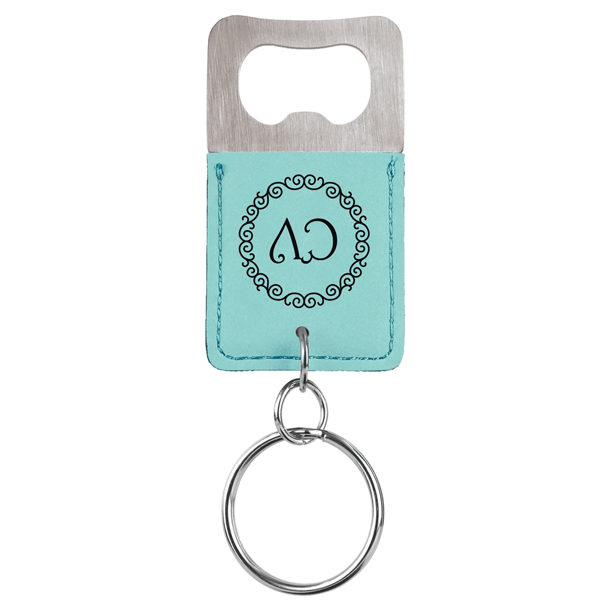 Leather Bottle Opener Bag Tag