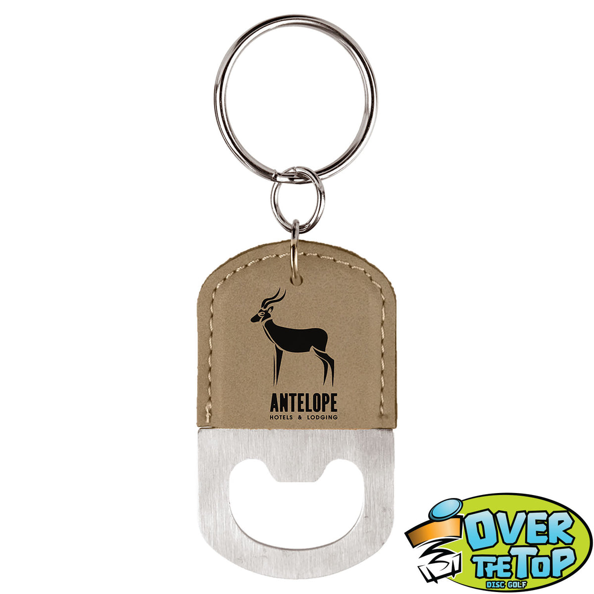 Leather Bottle Opener Bag Tag