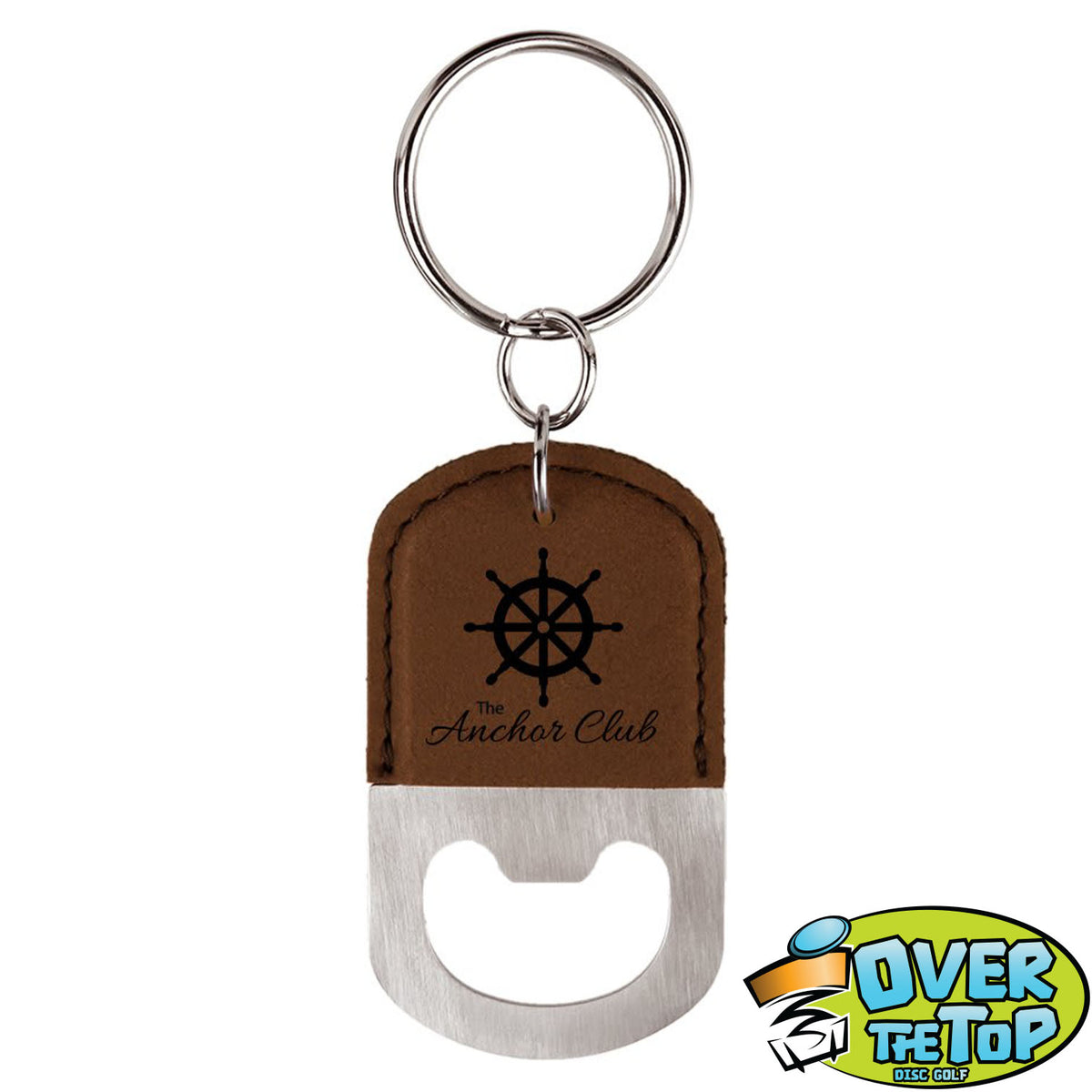 Leather Bottle Opener Bag Tag