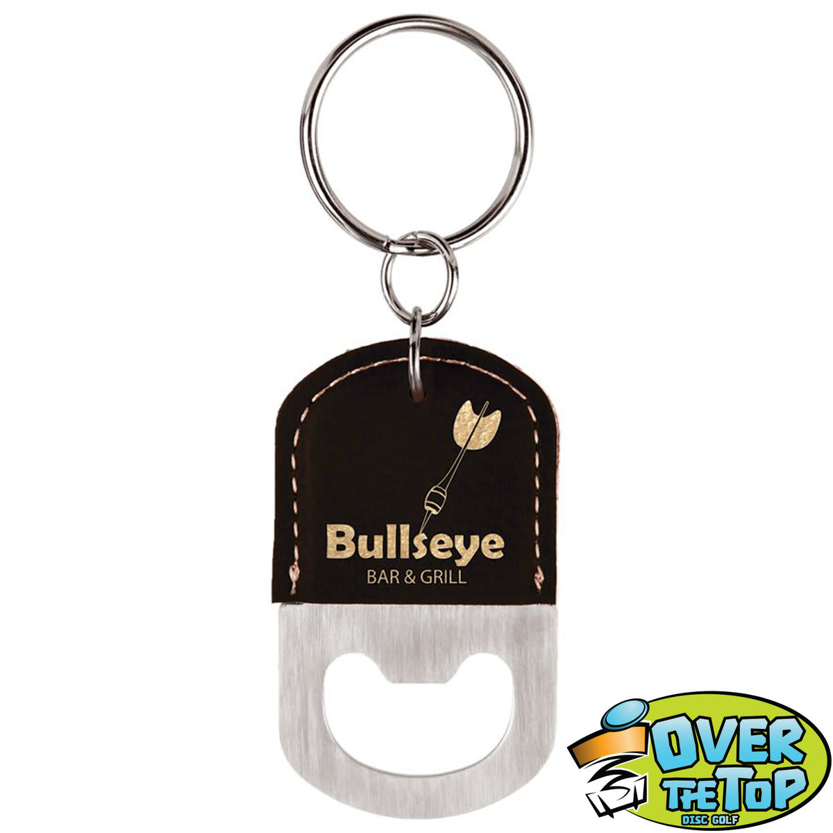 Leather Bottle Opener Bag Tag