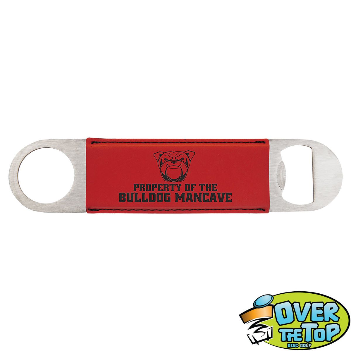 Leatherette Bottle Opener Bag Tags