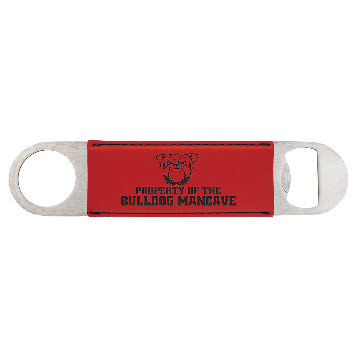 Leatherette Bottle Opener Bag Tags