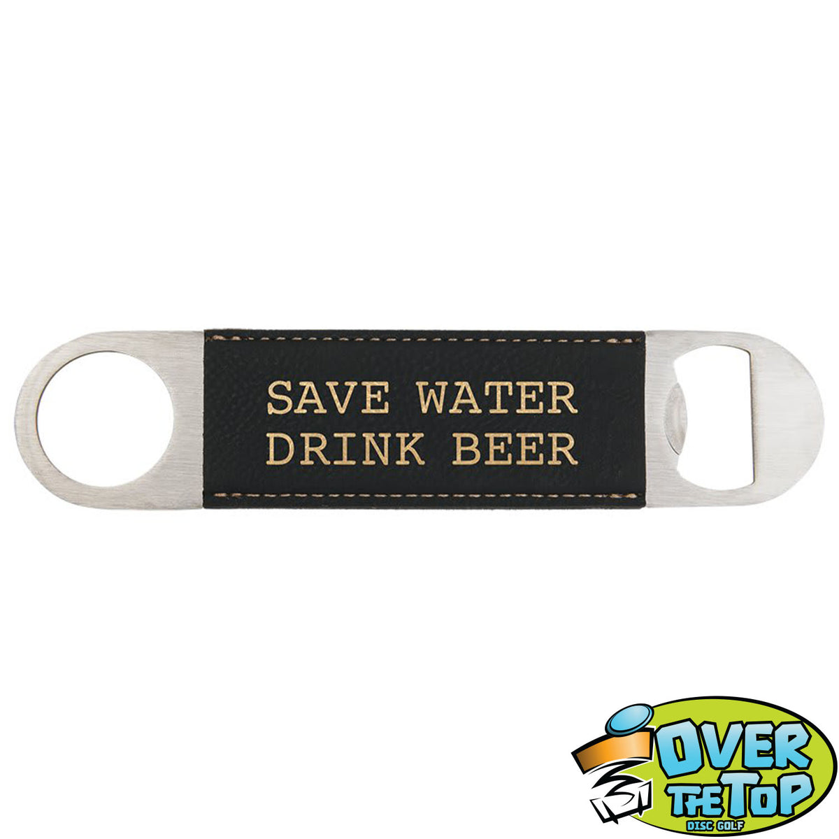 Leatherette Bottle Opener Bag Tags