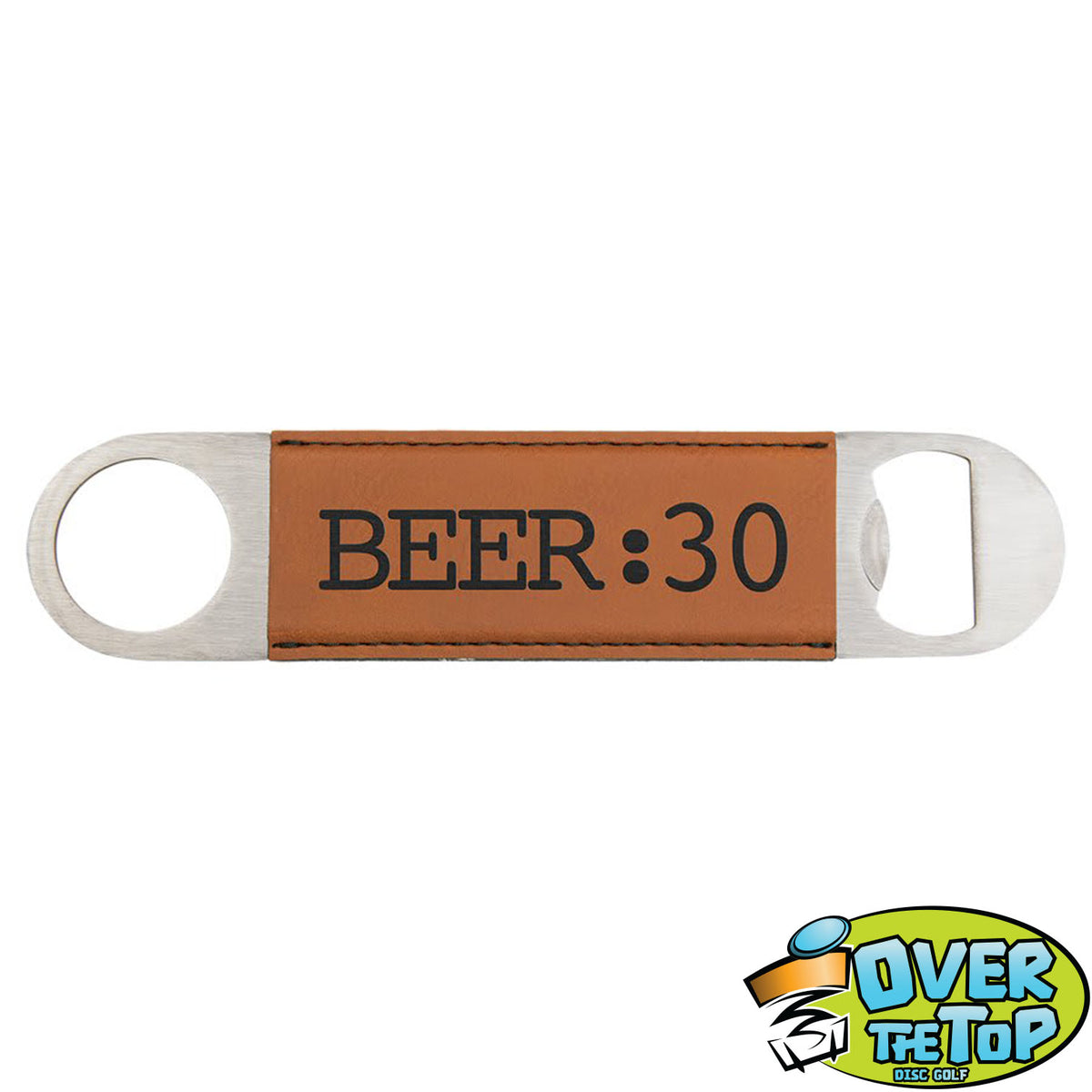 Leatherette Bottle Opener Bag Tags