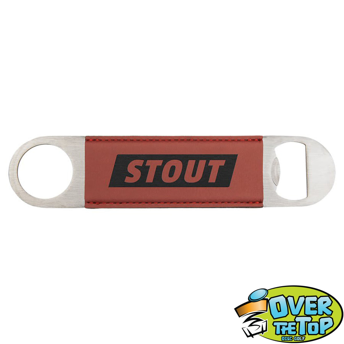 Leatherette Bottle Opener Bag Tags