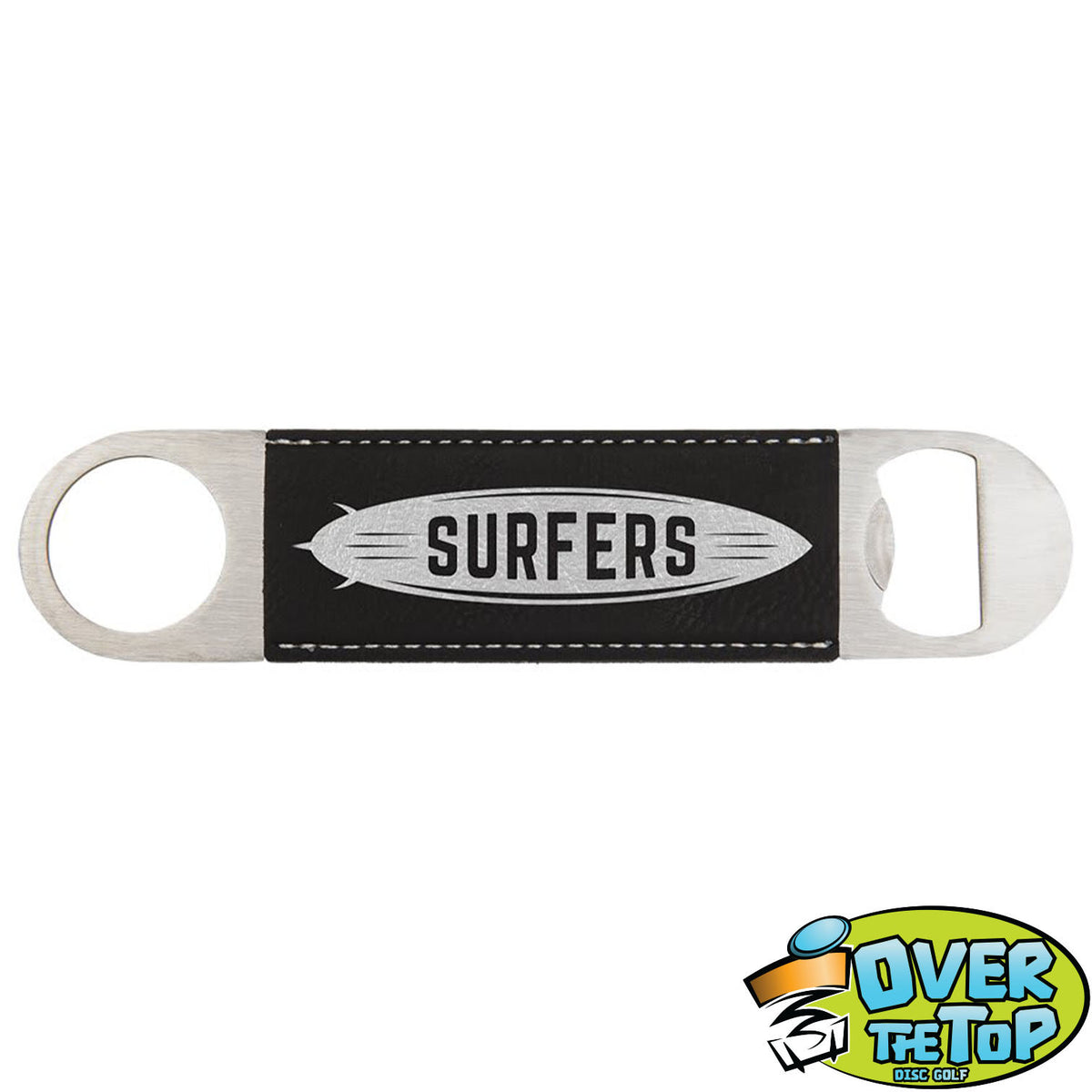 Leatherette Bottle Opener Bag Tags