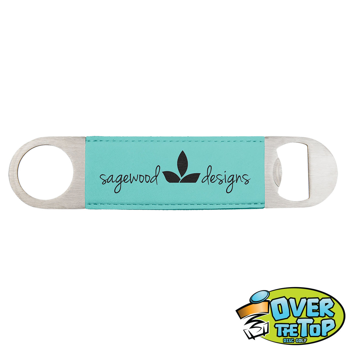 Leatherette Bottle Opener Bag Tags