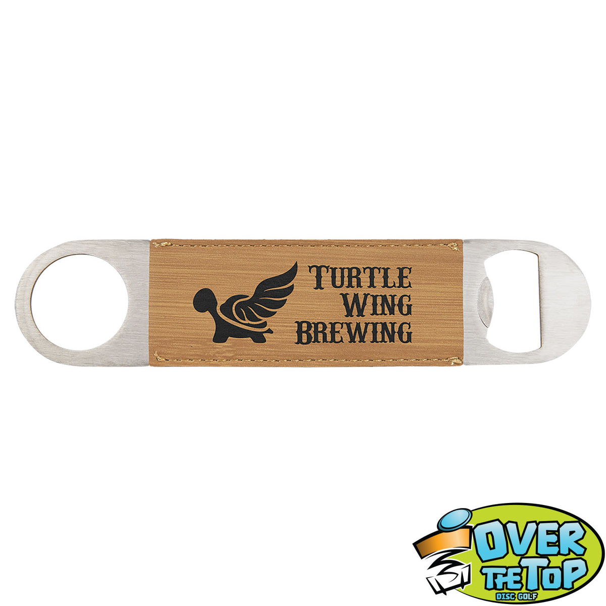 Leatherette Bottle Opener Bag Tags