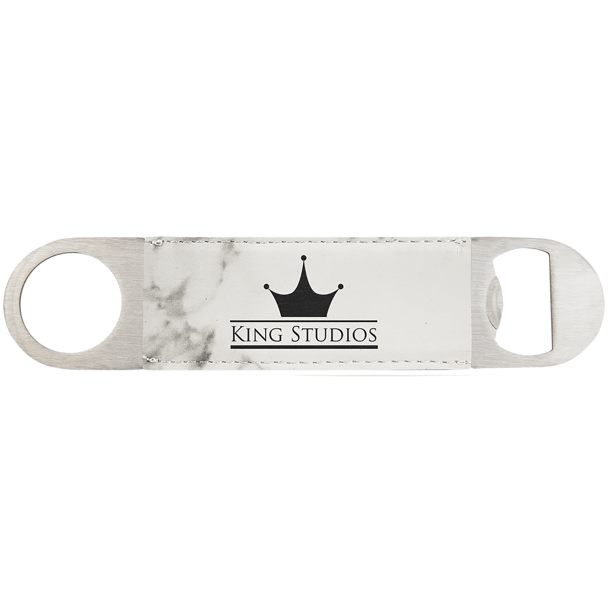 Leatherette Bottle Opener Bag Tags