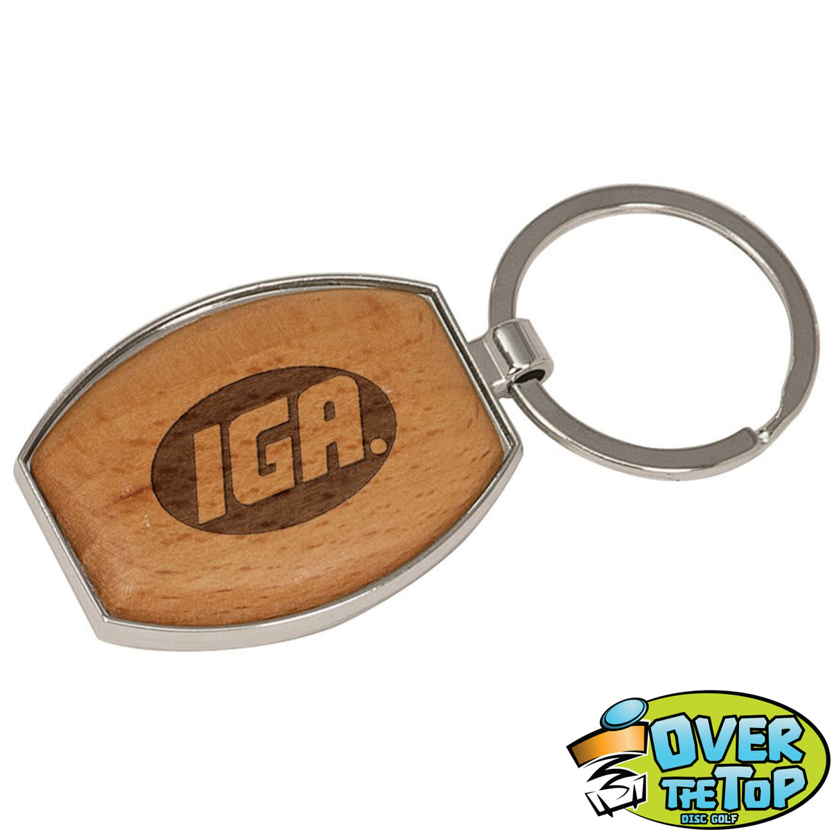 Silver and Maple Wood Bag Tags