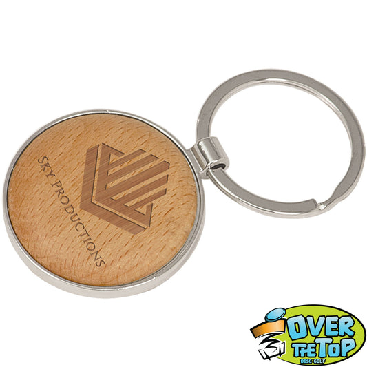 Silver and Maple Wood Bag Tags