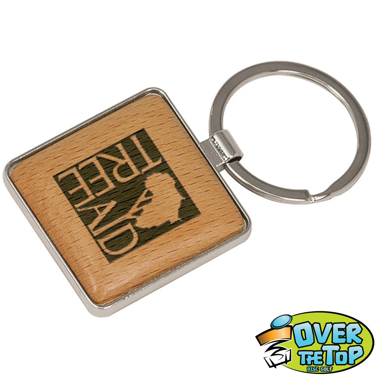 Silver and Maple Wood Bag Tags