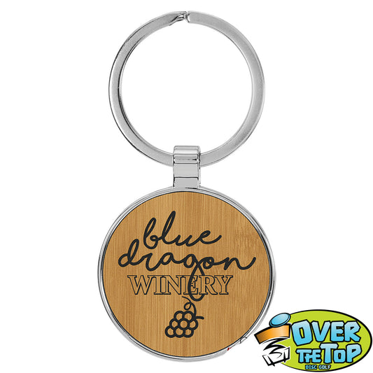 Metal Frame Leather Bag Tag