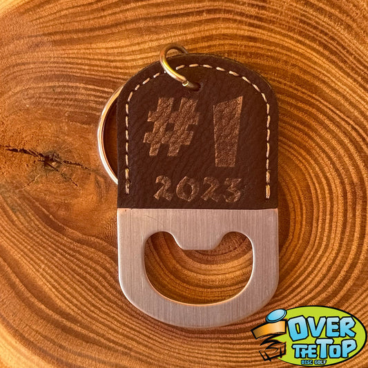 Leather Bottle Opener Bag Tag