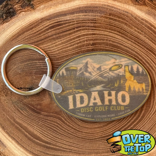 Wooden Oval Full Color Bag Tag