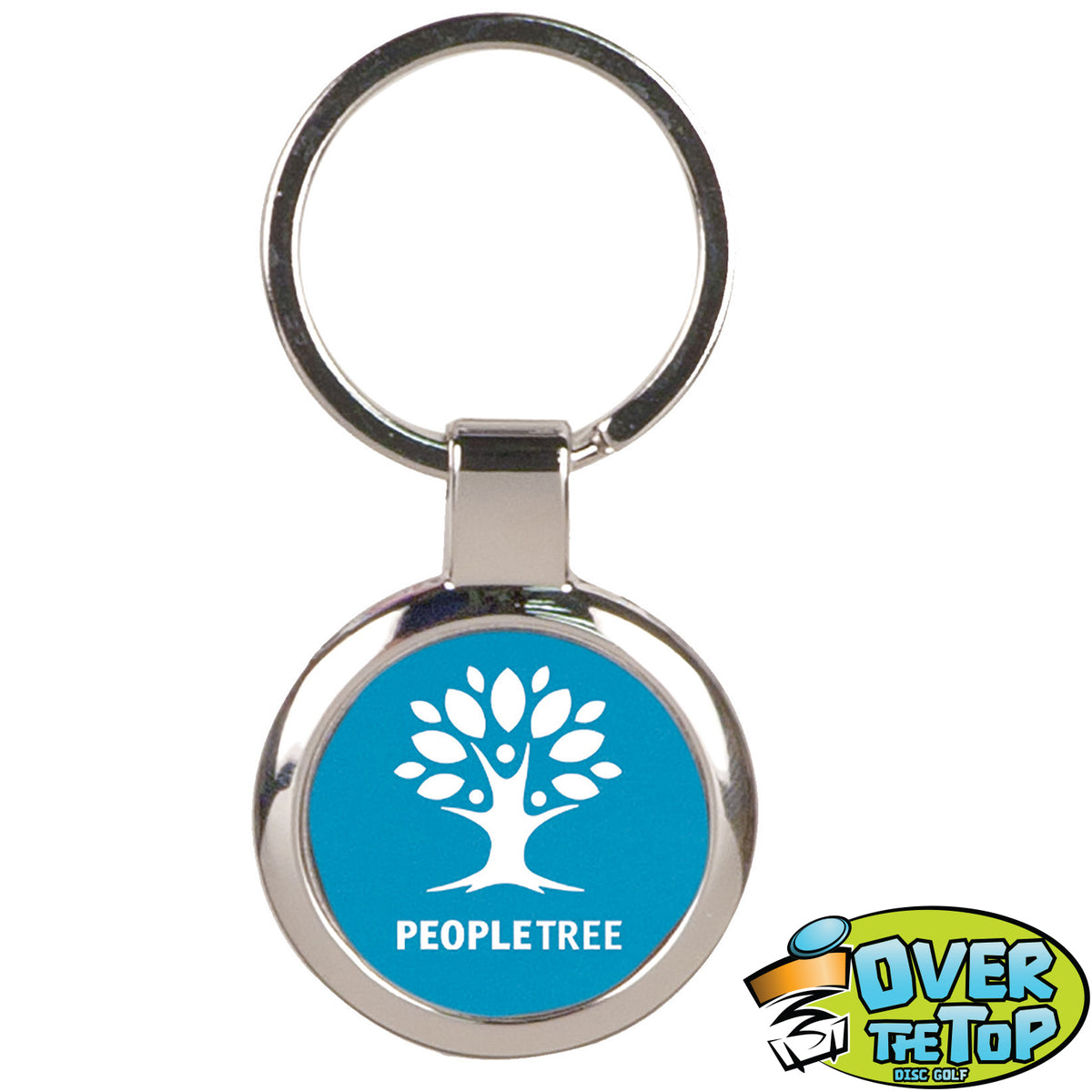Aluminum with Silver Border Bag Tag