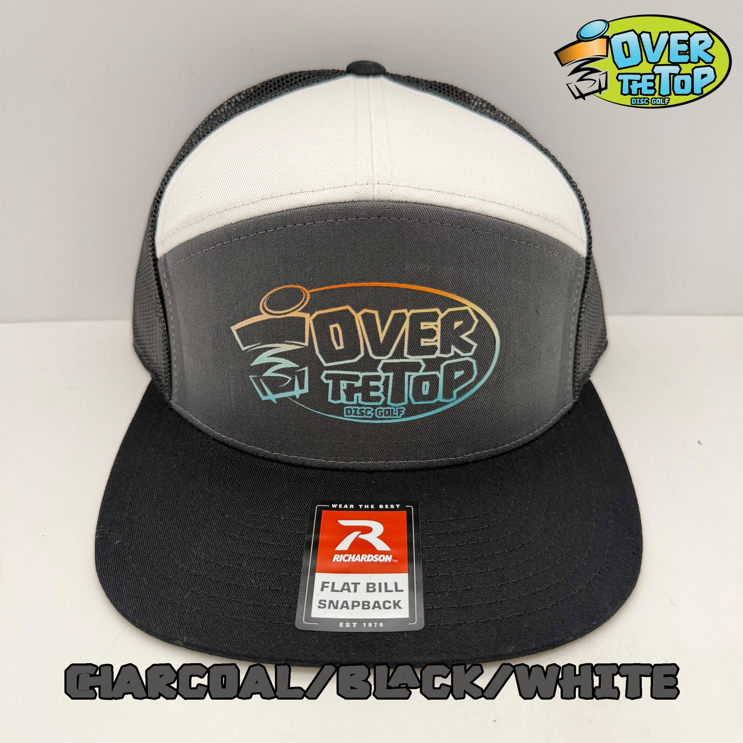 Over The Top Disc Golf 7-Panel Flatbill Trucker Hat