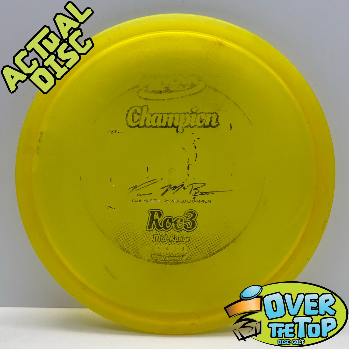 Roc3 Champion (Paul McBeth 2x) Used (5. LE/SE) (Copy) 180g