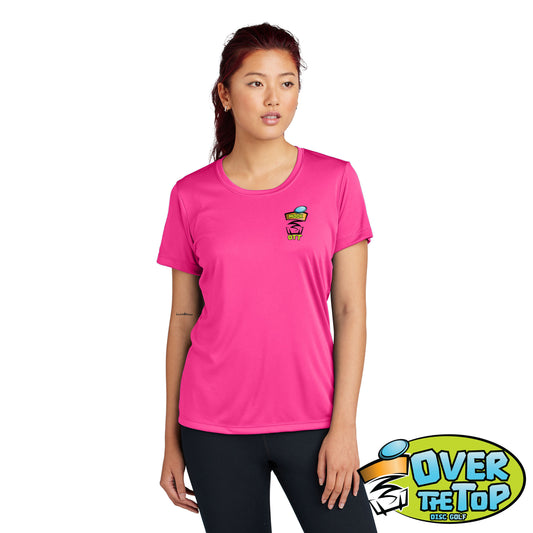 Over The Top Disc Golf Ladies Competitor Tee