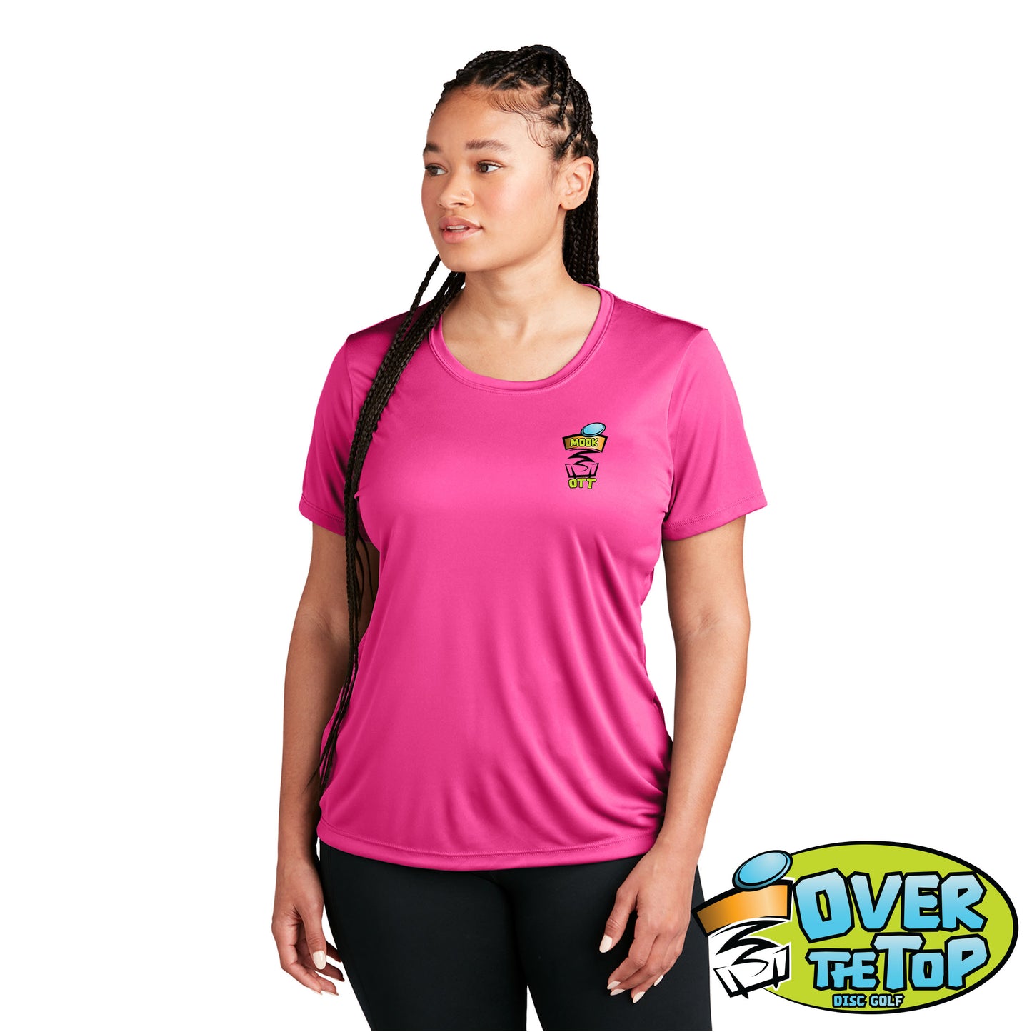 Over The Top Disc Golf Ladies Competitor Tee