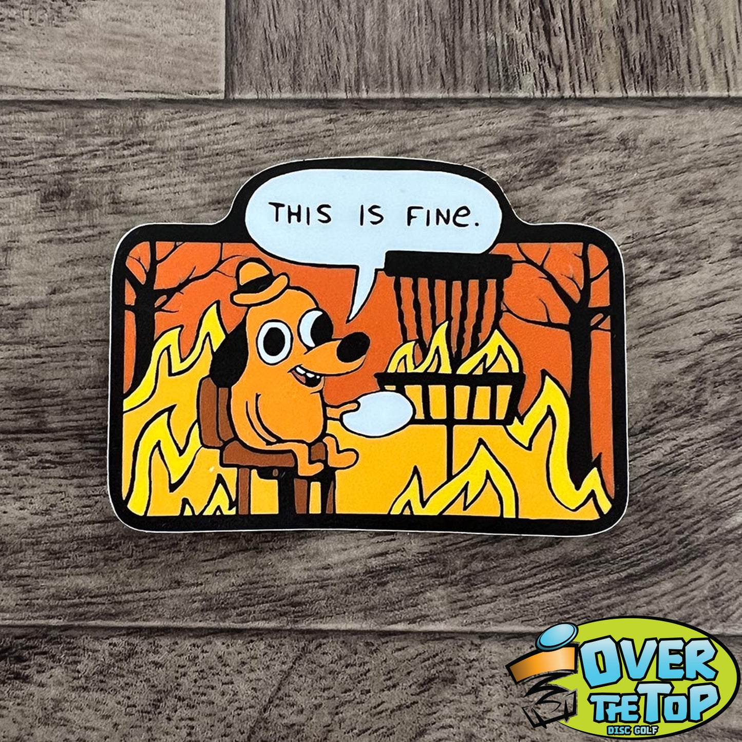 Disc Golf Pins Stickers