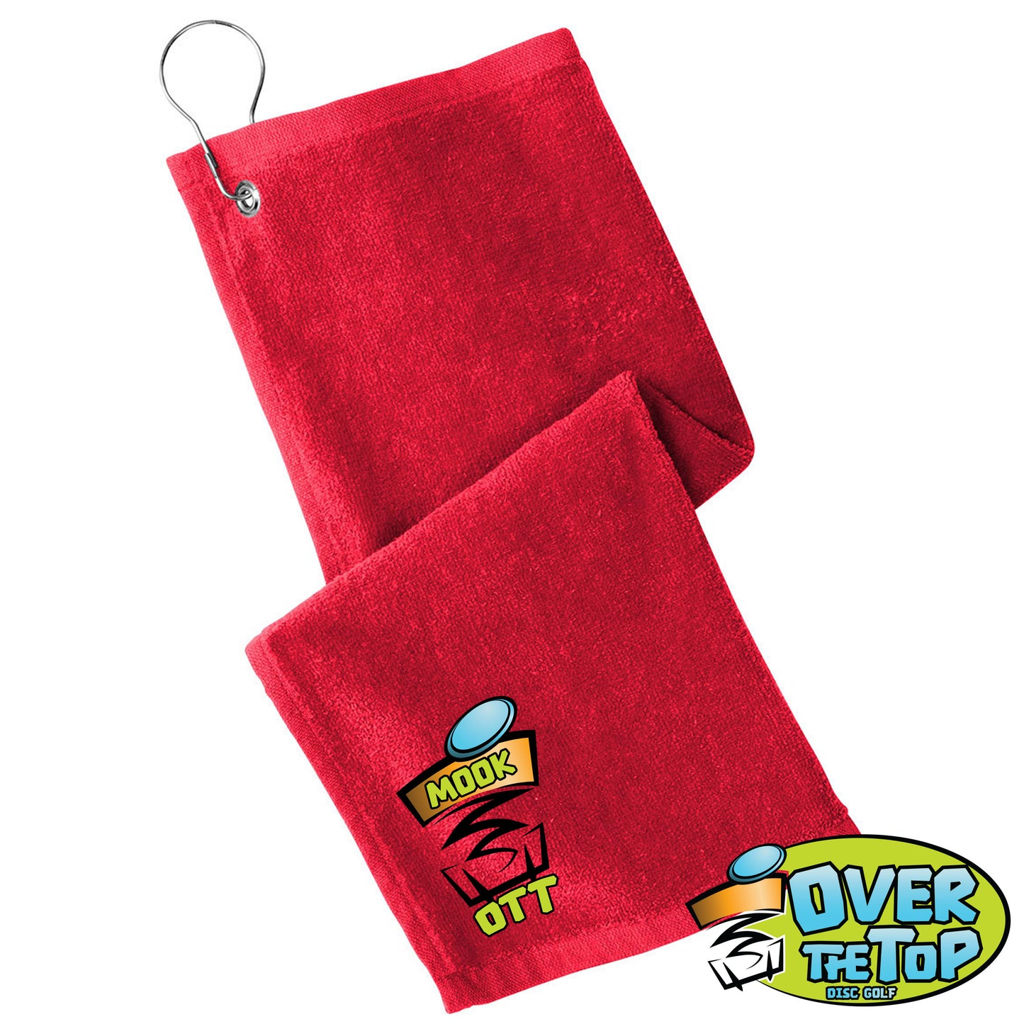 Over The Top Disc Golf Grommeted Hemmed Towel