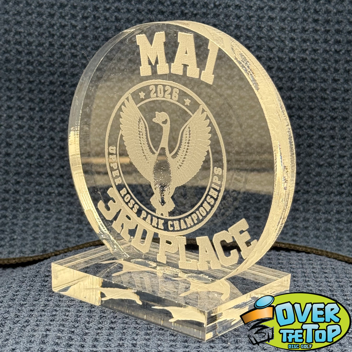 Custom Acrylic 1/2" Thick Trophy