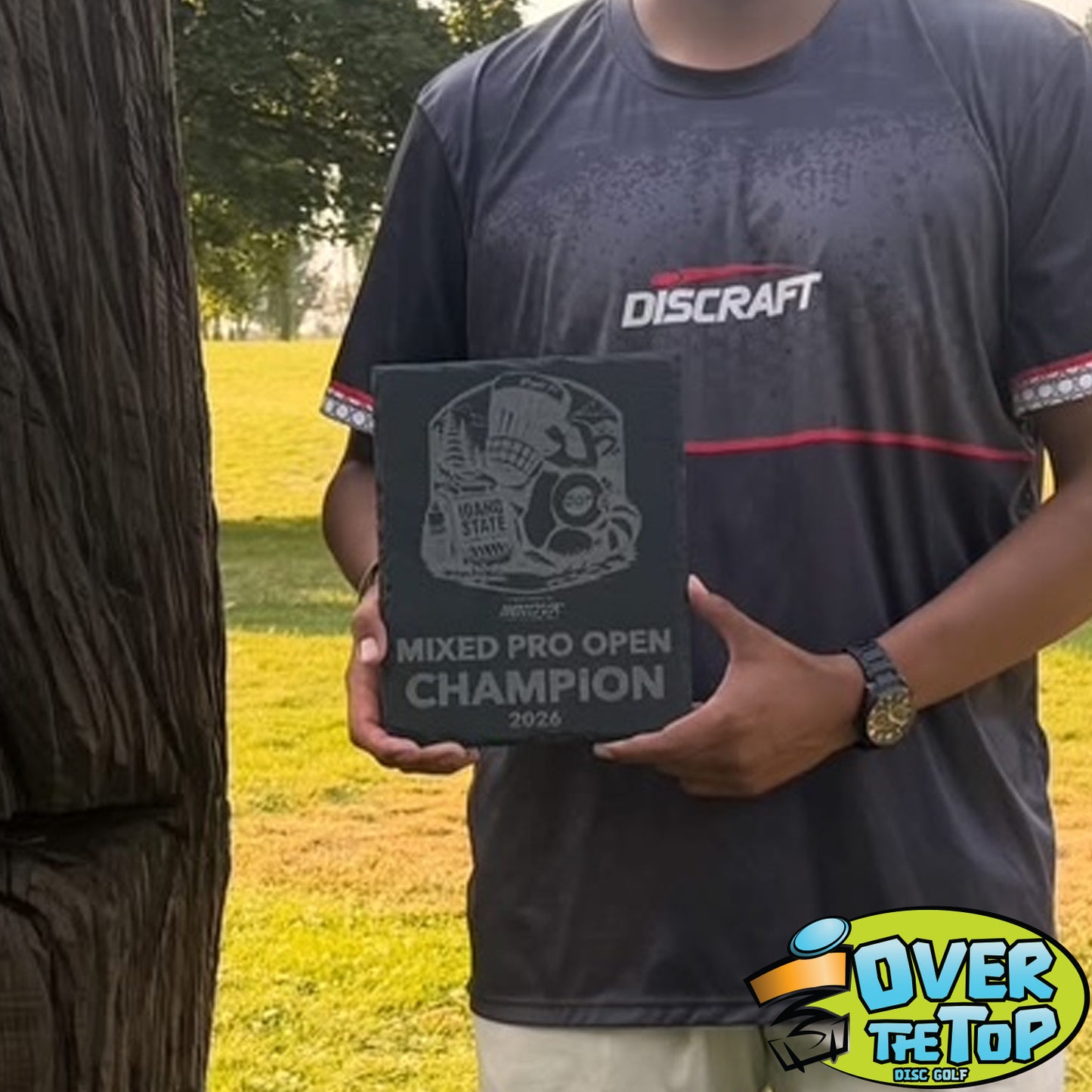 Rectangle Slate Disc Golf Trophy