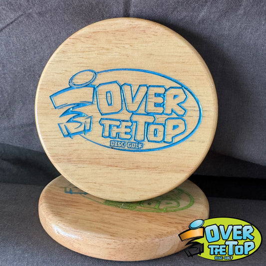 Over The Top Disc Golf Color Fill Wooden Mini