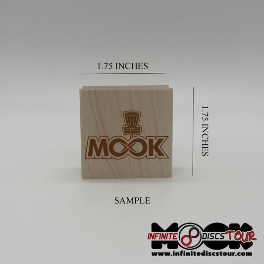 1.75" x 1.75" Custom Wooden Stamp