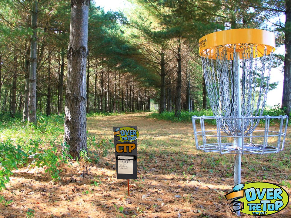 Custom CTP closest to pin tournament fairway marker sign