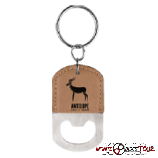 Leather Bottle Opener Bag Tag