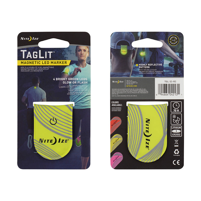 Nite Ize TagLIt Magnetic LED Marker Neon Yellow Green