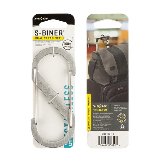 Nite Ize S-Biner Dual Carabiner #5 Stainless Steel