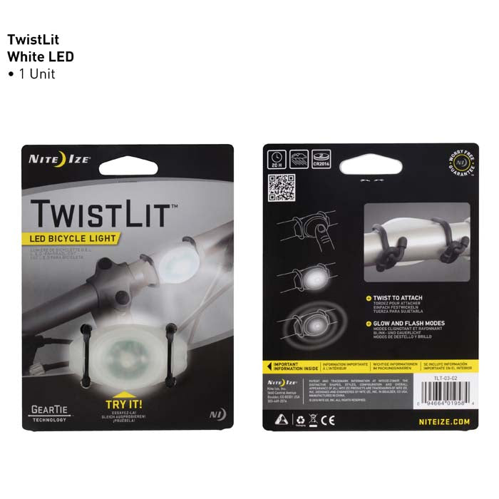 Nite Ize TwistLit LED Bike Light White