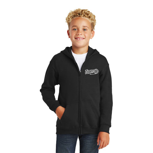 Youth Heavy Blend Full-Zip Hooded Sweatshirt (18600B)